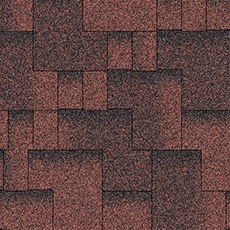 бч акцент красная эко 1 Битумная Черепица Акваизол Акцент Красная Эко